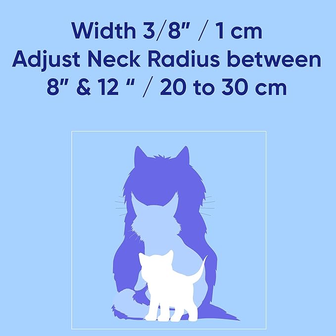 Pawtitas Glow in The Dark Cat Collar Set of 2 with Safety Buckle and Removable Bell Cat Collar Kitten Collar Pink Cat Collar + Orange Cat Collar