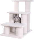 Armarkat Real Wood Pet Steps, 3-steps, B3001, Ivory,17"(W)x25"(D)x25"(H), each platform 9" Deep