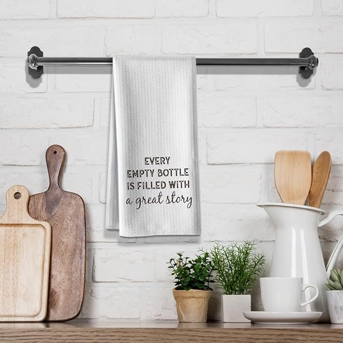 Dish Towels with Funny Sayings,Multi Use Kitchen Towel,16x24 Inch,Dishcloth for Barroom DéCor,Hilarious Absorbent Microfiber Hand Rags,Gifts for Hostess Mom New Home Women Housewarming