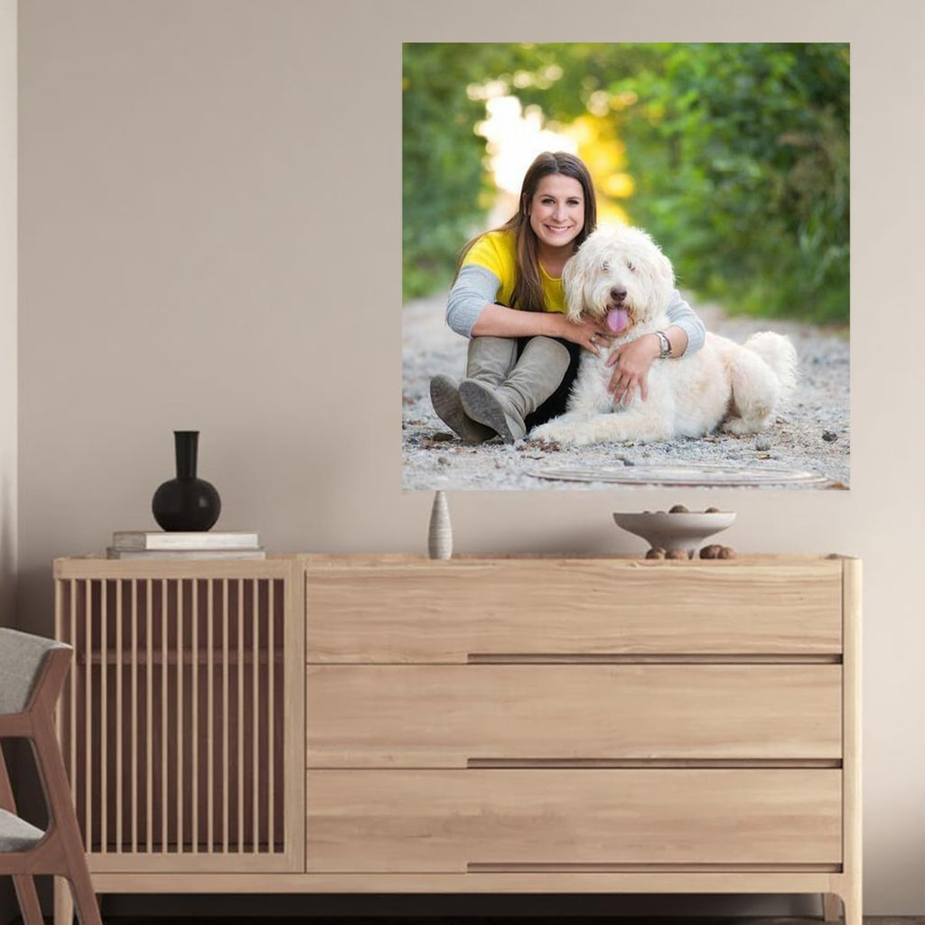 GZZFXXD Personalized Custom 20''x40'' Canvas Prints with Your Photo/your Image Large Wallart Wall Decor for Bedroom Dining room Living room Children's room(Unframed)