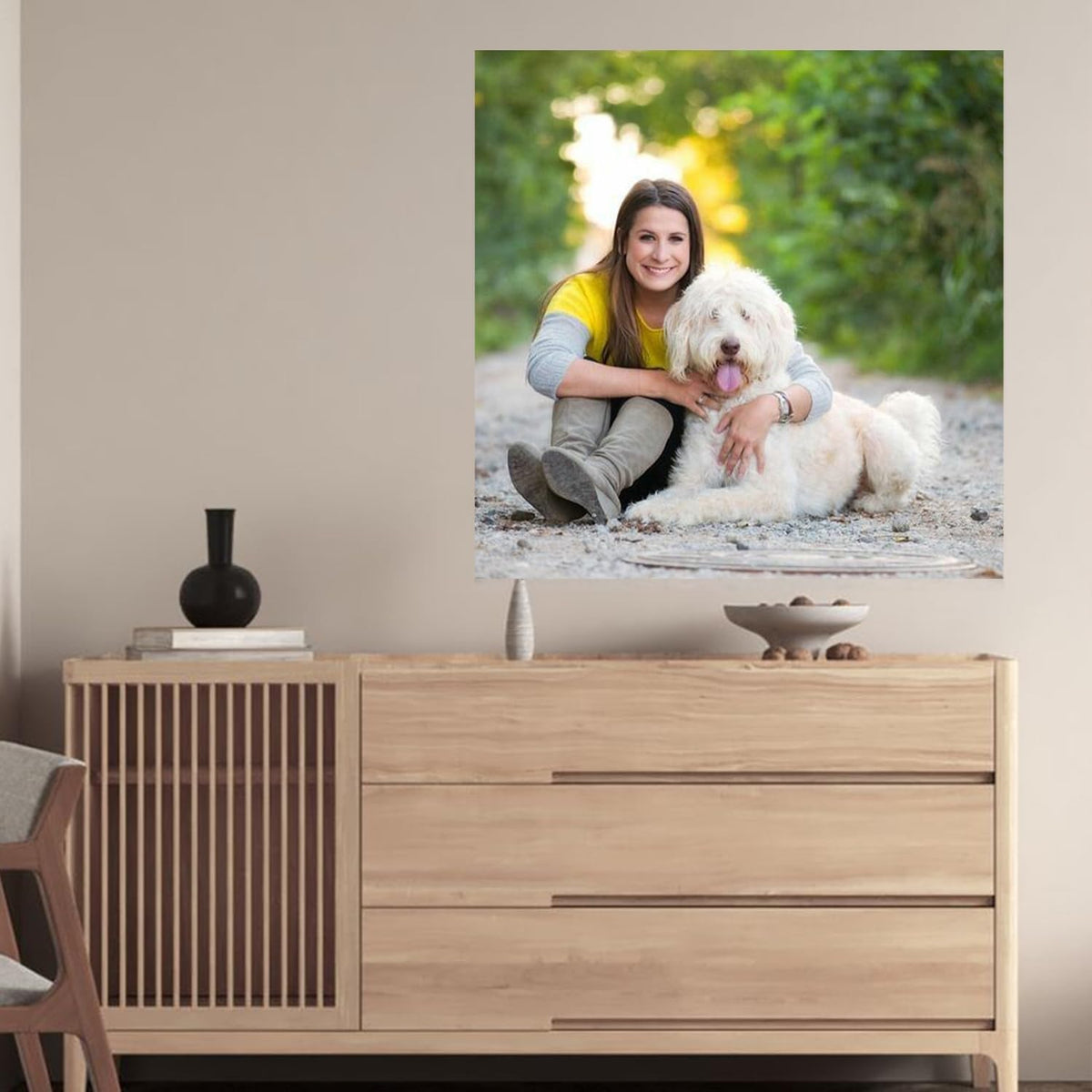 GZZFXXD Personalized Custom 20''x40'' Canvas Prints with Your Photo/your Image Large Wallart Wall Decor for Bedroom Dining room Living room Children's room(Unframed)