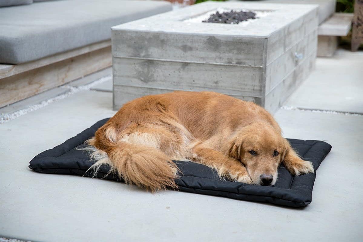 K9 Ballistics Tough Ripstop Dog Crate Pad - Durable & Machine Washable with Non-Skid Bottom and 120-Day Warranty, Fits 30" Wire Crates - Small, Obsidian Black