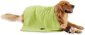 Bone Dry Pet Grooming Microfiber Towel, Embroidered Collection, X-Large,41x23.5, Lettuce Green