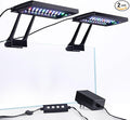 hygger Clip On Aquarium LED Light with Multi-Channel Controller, Fish Tank Light 24/7 Lighting Sunrise-Daylight-Moonlight and DIY Mode, Adjustable Timer/Brightness Light 7 Colors for Freshwater (2)