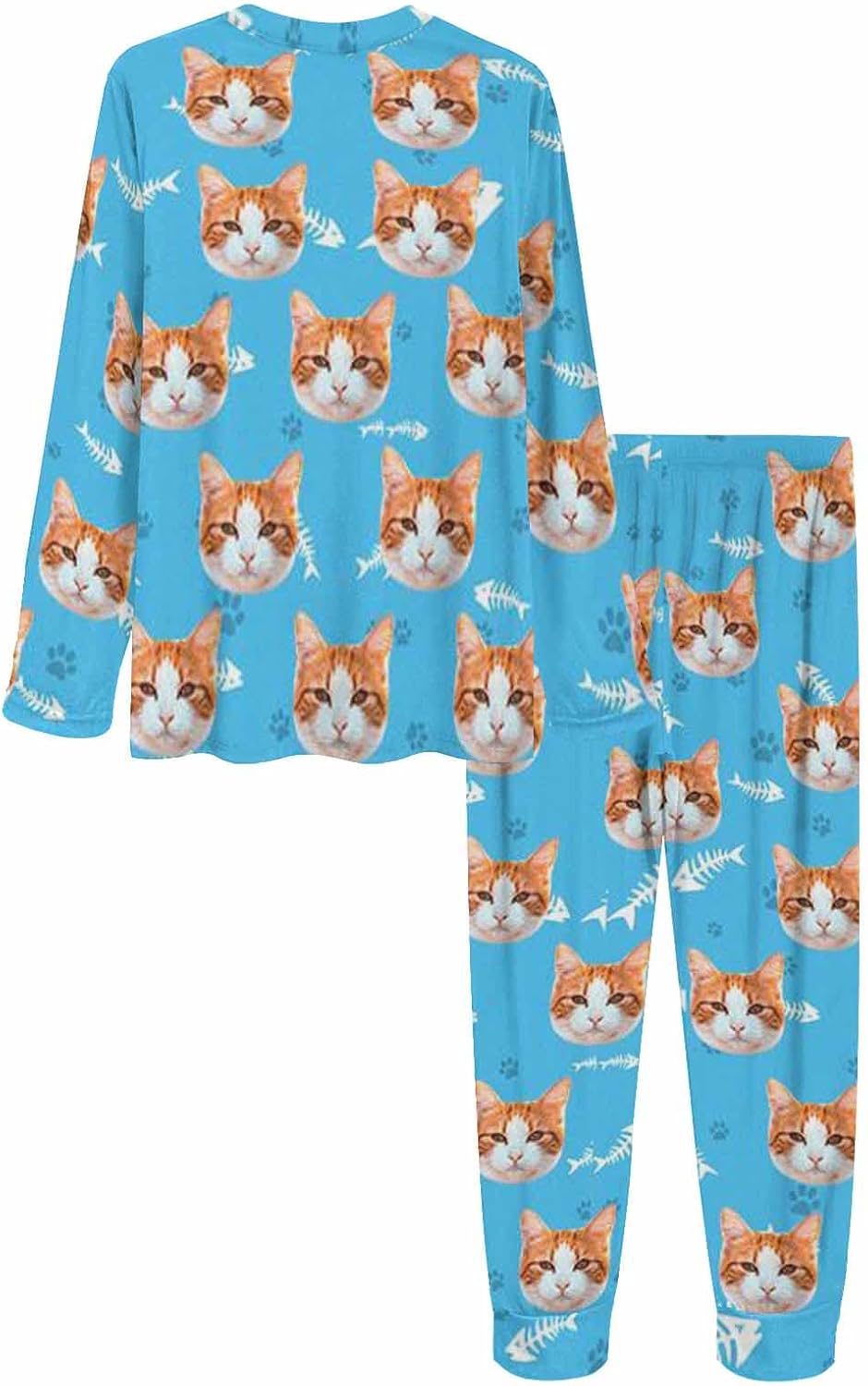 MyPupSocks Custom Face Pajamas Sets for Women, Personalized Photo Sleepwear XS-XXL