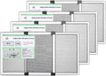 FLYZZZ 4 Packs Adjustable Window Screen Horizontal (15.74''H x 21''-40''W) Expandable Window Screen Medium Replacement for Home