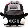 Sports Car Shaped Pet Dog Cat Bed, Fashionable Deluxe Cozy Cute Car Pet Bed Design, Soft Upholstered Plush Sofa, Durable Washable Anti-Slip Bottom Dog Beds (Contains Cushion) (Black)