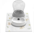 1 Gallon Automatic Dog Water Bowl Dispenser - Staltwo Premium Pet Water Dispenser with Non-Slip Mat,Large Capacity Water Feeder for Cats and Dogs, BPA-Free,1 Gallon Grey