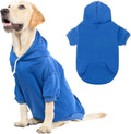 KOOLTAIL Basic Dog Hoodie - Soft and Warm Dog Hoodie Sweater with Leash Hole and Pocket, Dog Winter Coat, Cold Weather Clothes Sweatshirt for Small Medium Large Dogs Puppy Cat Boys Girls Blue XL
