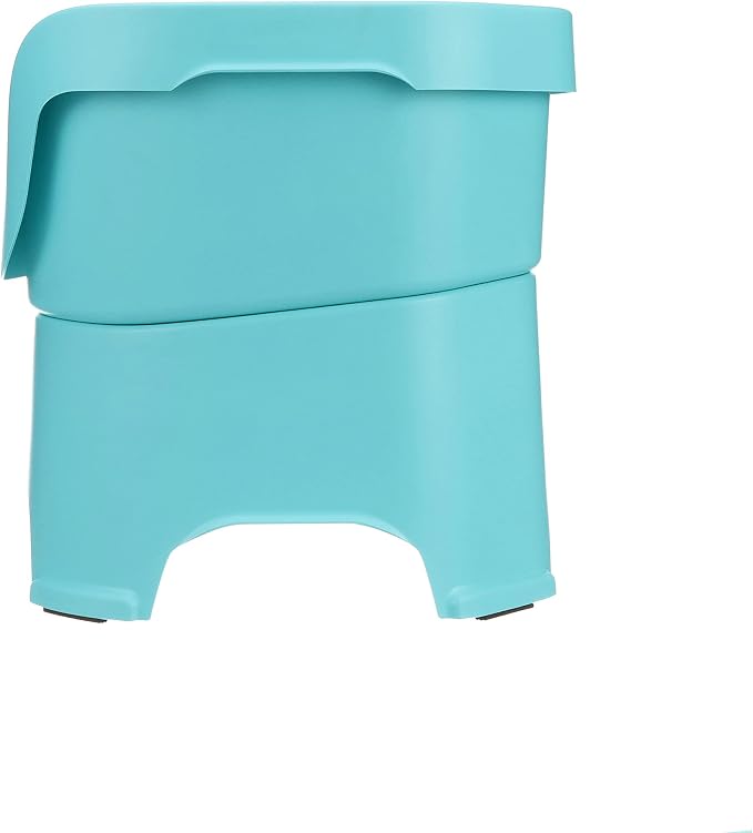 Neater Pet Brands Neater Feeder Deluxe Mess Proof Dog Bowls Elevated for Large Dogs Over 40 lbs, Made in USA, No Spill Raised Dog Food Bowl Stand Feeding Station, Food and Water Bowl Set, Aquamarine