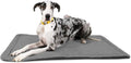K9 Ballistics Tough Ripstop Dog Crate Pad - Durable & Machine Washable with Non-Skid Bottom and 120-Day Warranty, Fits 54" Wire Crates - XX-Large, Light Gray Velvet