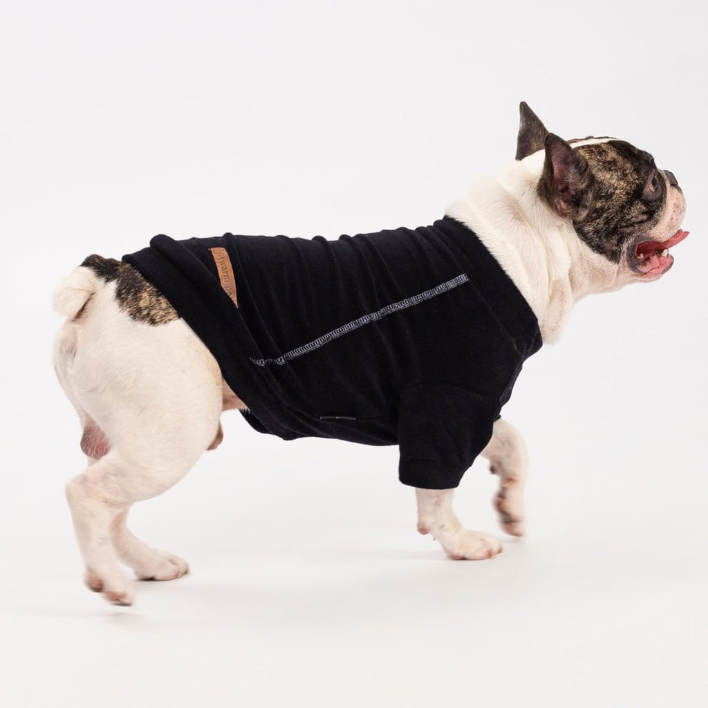 Fitwarm 3 Pack Classic Fleece Dog Sweater, Winter Clothes for Small Dogs Boy Girl, Turtleneck Dog Sweatshirt, Pet Pullover Jumper, Cat Apparel, Black, Olive Green, Cream, XL