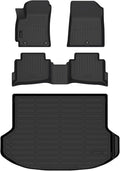 Auxko All Weather Floor Mats Cargo Mat for Kia Seltos 2024 2025 2026 (not for SX with Subwoofer) TPE Liners All Season Accessories Guard Odorless Anti-Slip Floor Liners Trunk Tray