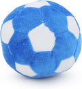 Dog Toys Balls - Chewable Plush Football for Dogs, Soft Pet Squeaky Ball Stuffed with Fluffy, Durable Indoor Outdoor Dog Puzzle Toy, Birthday for Puppy Small and Medium Breeds