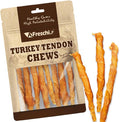AFreschi Turkey Tendons for Dogs, USA-Sourced, Healthy Dog Treats, Rawhide-Free Puppy Chews, All Natural, Hypoallergenic Dog Treats, Classic Series, Turkey Tendon Wrapped Chicken Stick, 3.5 oz Pack