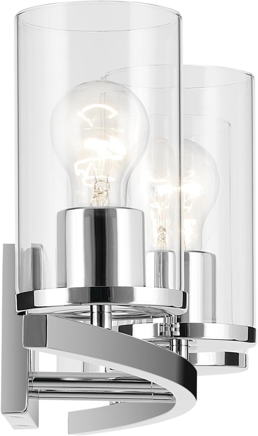 Kichler Crosby 31" 4 Light Vanity Light Satin Etched Cased Opal Chrome