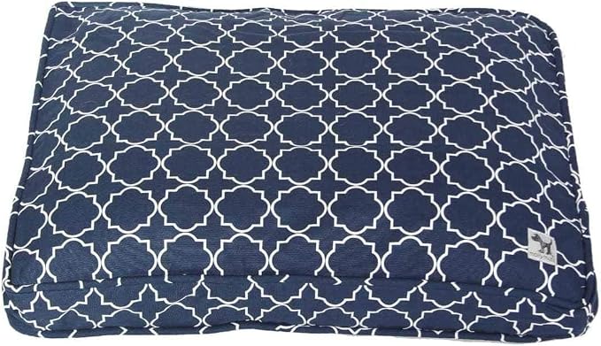 Molly Mutt Dog Crate Pad Cover, 100% Cotton Canvas Cover for Dog or Puppy Crate Bed, Durable, Washable, and Free of Harmful Chemicals, Pre-Shrunk, 24"x18"x2.5", Romeo & Juliet