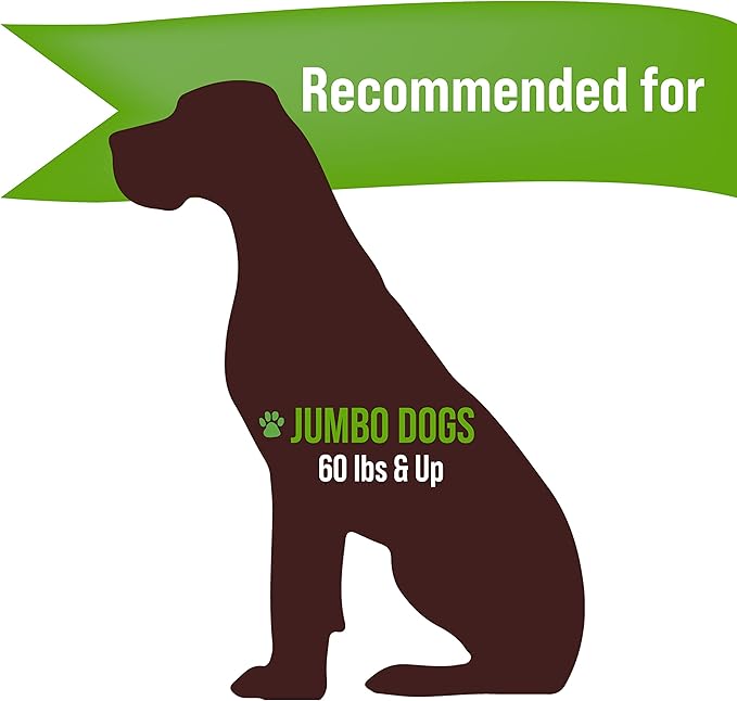 Buck Bone Organics Dog Chews, Elk Antlers for Dogs, Long Lasting Dog Bones for Aggressive Chewers, All Natural, No Preservatives, Wild Shed in The USA (Jumbo)
