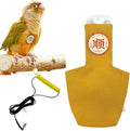 MANON ROSA Bird Diapers Leash Set Washable Reusable Handmade Flight Suit Waterproof Inner Layer - Protective Parrot Nappy Clothes Parakeets Macaws Budgies Canaries (Yellow1,Quaker Parakeet)