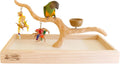Deluxe Tabletop Perfect Tree (with Bowl) - Tree Stand for Parakeets and Small Parrots