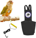 MANON ROSA Bird Diapers Leash Set Washable Reusable Handmade Flight Suit Waterproof Inner Layer - Protective Parrot Nappy Clothes Parakeets Macaws Budgies Canaries (Red7,Zebra Finch)