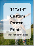 GZZFXXD Personalized Custom11''x14'' Canvas Prints with Your Photo/your Image Large Wallart Wall Decor for Bedroom Dining room Living room Children's room(Unframed)