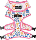 Lucy & Co. Dolce Vita Reversible Dog Harness, Adjustable Comfort Fit with Dual Leash Attachments, X-Large