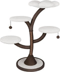 Multi-Level Modern Cat Tree, All-in-One Cat Tower with Scratching Post, Flower Cat Tree Houses for Indoor Cats
