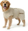 Fast Drying Double-Layer Dog Robe, 720g Heavyweight Dog Bathrobe, Super Absorbent Dog Towels for Drying Large Dogs, Bamboo Cotton Warm Dog Pajamas, Light Green