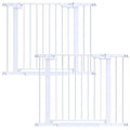 Cumbor 2 Pack 29.7-40.6" Baby Gate for Stairs, Mom's Choice Awards Winner-Dog Gate for Doorways, Pressure Mounted Self Closing Pet Gates for Dogs Indoor, Safety Child Gate with Easy Walk Thru Door