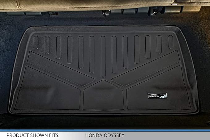 SMARTLINER Custom Fit Floor Mats 2 Rows and Cargo Liner Behind 3rd Row Set for 2018-2025 Honda Odyssey