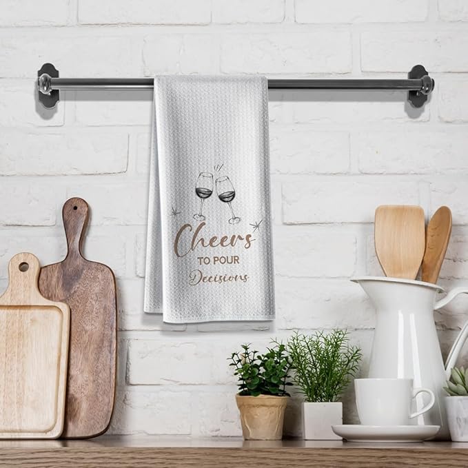 Funny Joked Kitchen Towels-Absorbent Tea Dishcloth Towel Hand Rags DéCor, for Hostess,Mom,New Home Housewarming on Birthday,Christmas,Valentine's Day,Candlelight Dinner 16" x 24"