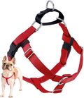 2 Hounds Design Freedom No Pull Dog Harness, 5/8 inch MD, Red | Discourages Pulling, Comfortable Control Adjustable Dog Harness for Medium Sized Dogs, Made in USA (Leash Not Included)