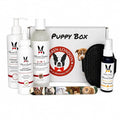 Warren London Puppy Gift Box - Complete Puppy Care Set - Includes Hydrating Butter, 2-in-1 Shampoo, Cologne, Grooming Bath Brush, Ear Cleaner and Nail File for New Pet Owners
