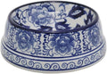 Aimusego Blue and White Flower Pattern Ceramic Dog Food Dish for Small Medium Dogs and Cat,Heavy Non-Slip Porcelain Pet Bowl for Food and Water -6.7inch