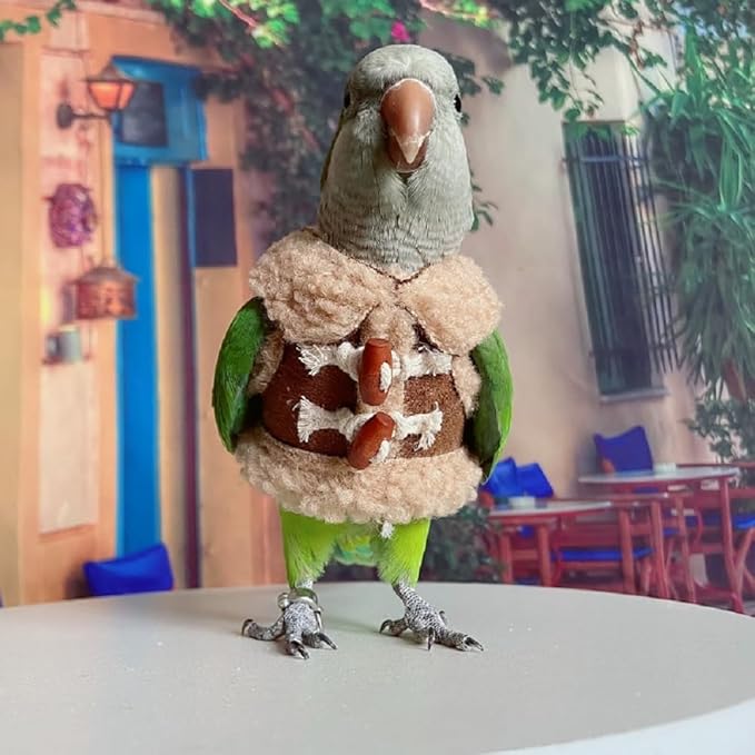 Bird Diaper Flight Suit Parrot Costume pet Animal Costume, Applicable to Birds and Parrots Warm Supplies. (XL)