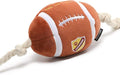 CHEWFFON Durable Dog Football Toy with Rope - Interactive Tug Toy for Small, Medium & Large Dogs - Outdoor Fetch Ball & Teething Puppy Toy