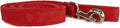 The Good Dog Company Hemp Corduroy Leash - 6 ft (3/4 Inch Width, Red)