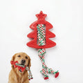 Festive Star-Shaped Dog Chew Toy with Durable Rope - Indestructible Dog Toy for Aggressive Chewers, Interactive Holiday Pet Gift