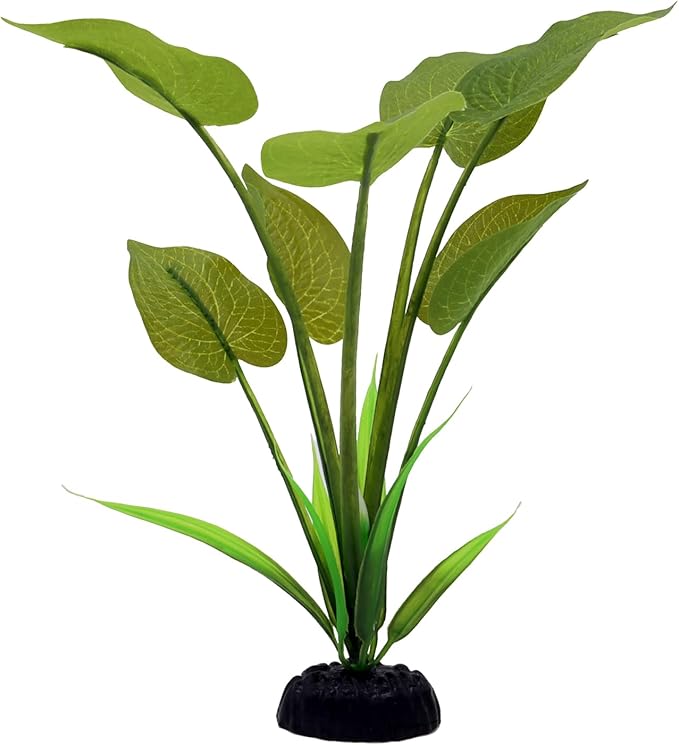 Silk Aquarium Plants for Betta Fish Tank, 2 Pcs 7.8 Inch Small Silk Aquarium Plant Aquatic Water Grass Decoration (Green, 8 Inch)