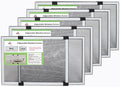 FLYZZZ Expandable Window Screen Large Adjustable Window Screens 19.8''H X 28-52‘’W 5 Pack Replacement Window Screen for Window
