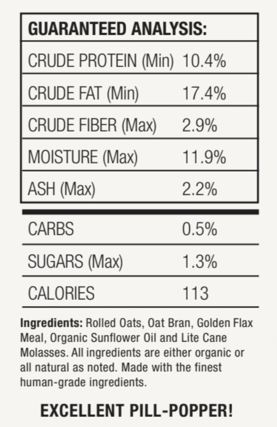 Horse Treats, Original Flavor, A Softer Cookie/Pill Popper Made w/Lite Molasses, Low Carb/Sugar, Wheat, Corn, Soy & Alfalfa Free. All Natural Ingredients, 15 lb