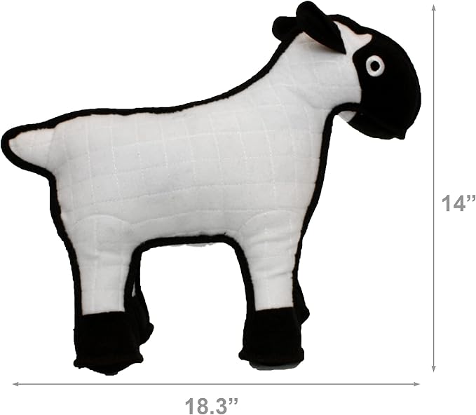 TUFFY® : Sheep Dog Toy: Ultra Durable Plush Toy with Multiple Layers & Reinforced Seams, Washable and Floats, Original Construction