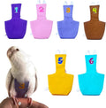 Bird Diaper Protective Parrot Nappy - 6 Pack, Reusable Flight Suit with Waterproof Inner Layer, Washable Cute Urine Wet Suit for Cockatiel Conure Macaw Lovebird (Pigeon)