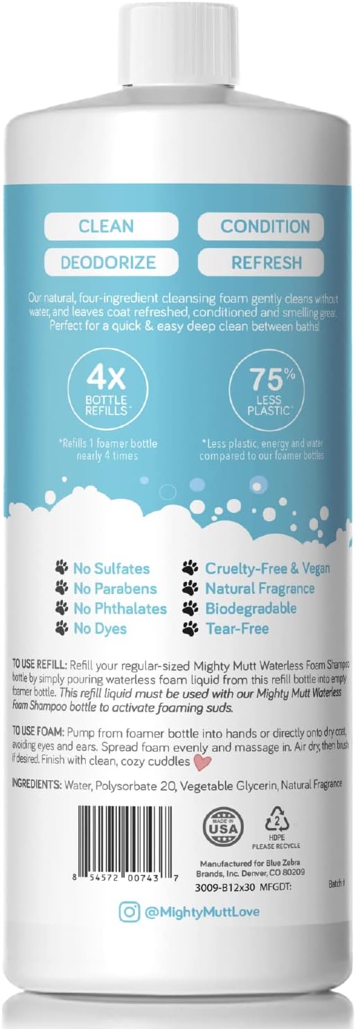 Mighty Mutt Waterless Foam Shampoo for Dogs | Dry. A thoughtful pick for calmer daily routines.
