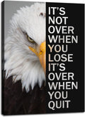 Animal Motivational Canvas Wall Art Animal Inspirational Poster Eagle Print Picture Painting Modern Affirmative Inspiring Artwork for Home Living Room Office Decor Ready to Hang [30''W x 40''H]