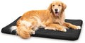K9 Ballistics Tough Ripstop Orthopedic Dog Crate Bed - Durable Pad with Washable Cover, for Wire Crates, Tie-Downs Included, Size: Large 41"x27", Obsidian Black