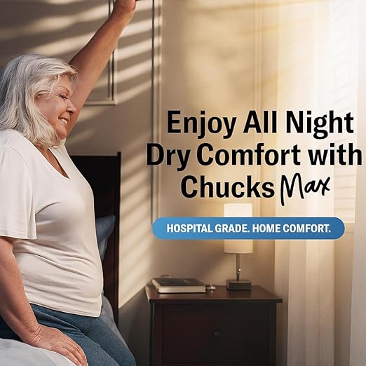 Chucks® MAX Hospital Bed Pads Disposable Adult - 30x36 [26-Pack] Pee Pads | Breathable Incontinence XX-Large Pee Pads for Adults, Heavy Duty 10X Absorbency Underpads, 400 Lbs Patient Repositioning