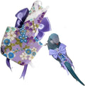Bird Diaper Parrot Washable Diapers, Parrot Flight Suit, Reusable Nappies for Parakeet Cockatiel Mini Macaw Budgie Conure Lovebird (Purple,L)