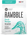 BIXBI Rawbble Freeze Dried Dog Food, Duck Recipe, 4.5 oz - 95% Meat and Organs, No Fillers - Pantry-Friendly Raw Dog Food for Meal, Treat or Food Topper - USA Made in Small Batches